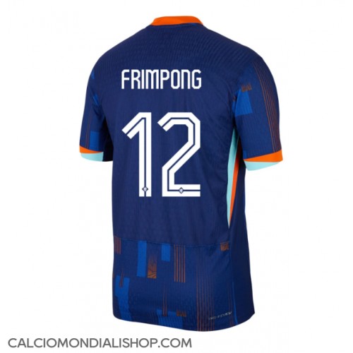 Maglie da calcio Olanda Jeremie Frimpong #12 Seconda Maglia Europei 2024 Manica Corta